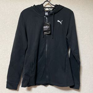 プーマ　モイスチャーマネージメント　ドライセル　レディース　パーカー　ブラック ジップアップパーカー PUMA