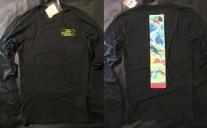 本物正規◆ノースフェイス◆長袖Tシャツ GI バー■Ｍ■黒■新品■アメリカ限定/859 直営モデル