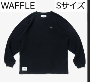 美品.ネイビー.Sサイズ.WTAPS.WAFFLE.COTTON LOOSE SIGN.ワッフル