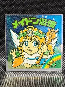 旧ビックリマン　第18弾・ヘッド　メイドン遊使　チョコ版　ロッテ　中古　当時物　シール　キラ　