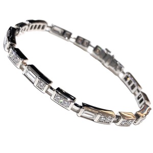 ハリーウィンストン HARRY WINSTON トラフィックダイヤブレスレット Pt950 ジュエリー 中古