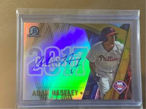 2017 bowman ADAM HASELEY auto /50