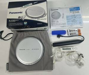 動作確認済 美品 Panasonic パナソニック SL-CT830-S ポータブルCDプレーヤー 2006年製 CDウォークマン リモコン 箱 説明書 貴重 希少 人気