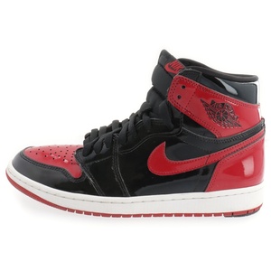 NIKE ナイキ AIR JORDAN 1 HIGH OG PATENT BRED エアジョーダン1 ハイカットスニーカー パテント ブレッド 555088-063