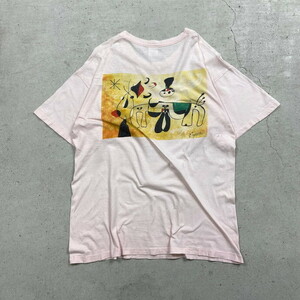 80～90年代 JOAN MIRO ジョアン・ミロ アートプリントTシャツ メンズL