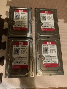 WESTERN DIGITAL製 WD10EFRX 1.0TB 4個 共4TB