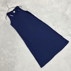 【Calvin Klein Jeans】カルバンクラインジーンズ(L) イタリア製 無地 ワンピース　ロング