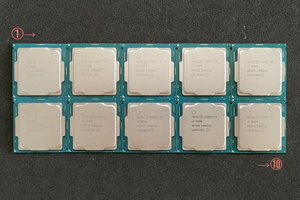 10個 Core i5-8500 3.00-4.10GHz SR3XE LGA1151-2 Coffee Lake 動作確認済 ネコポス無料 管2493