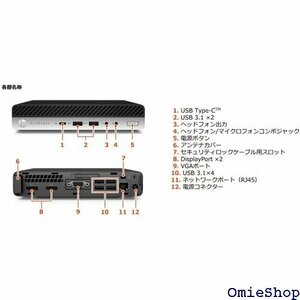 整備済み品 限定 超ミニ型 HP EliteDesk I/WIFI/Type-C/8GB/ SSD 256GB 171