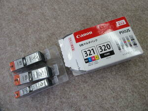 ●Ｃａｎｏｎ　純正　プリンターインク　箱は５色マルチパックの中から　321が１本・320が２本　期限切れ2020.07