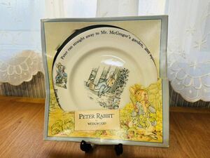 【未使用】WEDGWOOD ウェッジウッド PETER RABBIT ピーターラビット プレート 中皿 約19.5cm