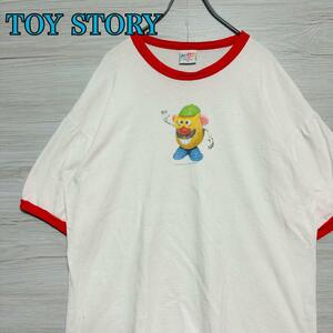 【入手困難】TOY STORY トイストーリー　Mr Potato Head ミスターポテトヘッド　Tシャツ　リンガー　XLサイズ　90s ヴィンテージ　キャラ