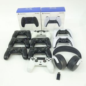 052 PS4 PS5 コントローラー ヘッドホン まとめ セット 箱付き有　※ジャンク品