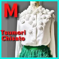 Tsumori Chisato ツモリチサト　花飾り付き　シャツブラウス　M