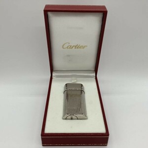 P004-SG2-669 Cartier カルティエ ライター 喫煙グッズ 喫煙具 ガスライター シルバー 箱付き