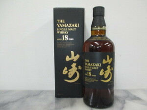 SUNTORY WHISKY YAMAZAKI　サントリー ウイスキー 山崎　18年 シングルモルト ウイスキー　箱付　700ml 43%　K3