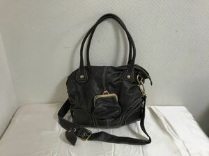 本物ドルチェアンドガッバーナDOLCE&GABANNA本革レザー2wayハンドバッグビジネスミニボストントートショルダーバックレディースメンズ茶