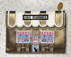 値下げ　LULU GUINNESS ルルギネス　折り財布　キャンディーショップ柄