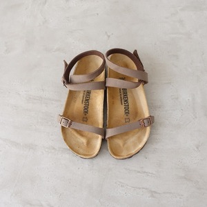 ビルケンシュトック BIRKENSTOCK *Daloa ダロア ストラップサンダル 36/23*ブラウングレージュレザー皮革靴(sh88-2409-36)【70J42】