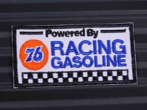 ◆送料\110◆【76 RACING GASOLINE】※《アイロン刺繍ワッペン》　アメリカン雑貨　刺繍ワッペン　アイロンワッペン