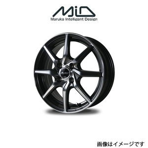 MID ユーロスピード S810 アルミホイール 1本 ソリオ/ソリオバンディット MA26/M36/M46(14×4.5J 4-100 INSET45 ダークガンメタ)EUROSPEED