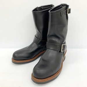 レッドウィング エンジニアブーツ 2268 ワークブーツ 本革 レザー 定番 アメカジ メンズ 25cm ブラック REDWING 靴 DF13853■