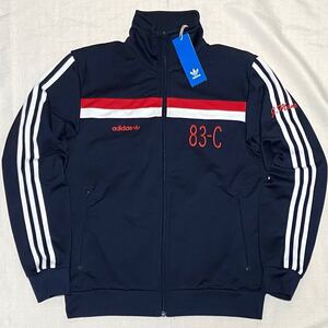 新品 adidas アディダス オリジナルス 83-C ビンテージ 復刻 トレフォイルロゴ トラックジャケット ジャージ M トラックトップ 紺 正規品