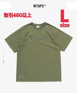 WTAPS 2023SS COLLEGE SS TEE OLIVE DRAB Lサイズ ダブルタップス カレッジ ロゴ スポット 半袖 Tシャツ T-SHIRT オリーブドラブ LARGE