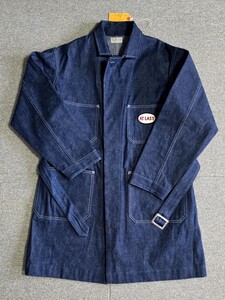 アットラスト デニム メカニックコート40 ブッチャープロダクツ ライダースジャケット Gジャン TIMEWORN ATLAST&CO BUTCHER PRODUCTSコート