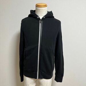 MONCLER モンクレール ビッグロゴワッペン ジップアップ スウェット パーカー size S メンズ