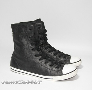 コンバース オールスター ハイトップ ブーツ 黒 レザー US8 UK5.5 EU39 25cm 中古 美品 Converse Chuck Taylor All-Star Dainty XHI Hi-Top