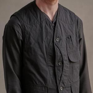 美品 定価約５万円 オールドジョー PATINA GAME-KEEPER VEST BLACK 212OJ-VT01 ゲームベスト40ジレold joe&Co ハンティングベスト