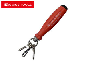 PB SWISS TOOLS（ピービースイスツールズ）スイスグリップ キーホルダー,レッド/ブラック,スモール,ドライバー