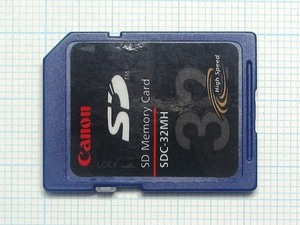 ★Ｃａｎｏｎ ＳＤメモリーカード ３２ＭＢ 中古★送料６３円～