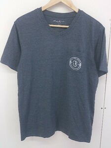 ◇ Eddie Bauer エディー バウアー Vネック 半袖 Tシャツ カットソー サイズS グレー メンズ