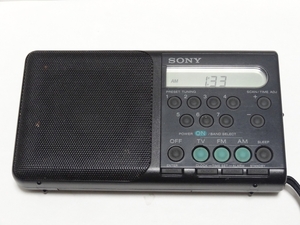 ■SONY ソニー ポータブルラジオ ICF-M300V AM/FM 中古品