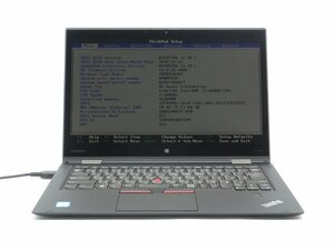 中古Lenovo ThinkPad X1 　Yoga　 第6世代COREI7　メモリ16GB　14型　　 BIOSまで表示　ノートパソコン　詳細不明　ジャンク扱い