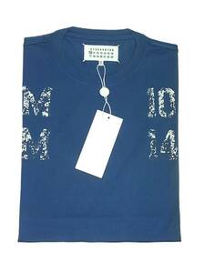 未使用 タグ付き Maison Margiela メゾンマルジェラ 48 ロゴプリント 半袖 クルーネック Tシャツ カットソー トップス イタリア製