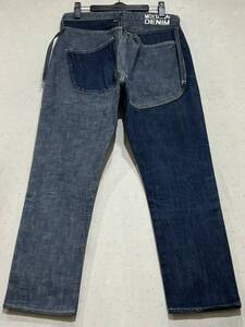 ※KAPITAL キャピタル MOTTAINAI DENIM 切替 デニムパンツ インディゴ 日本製 M(2) 　　　　 　　 BJBD.H