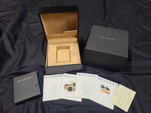 ■本物ブルガリ時計用BOX&ギャラ(未記入)付属品一式■BVLGARIボックス.箱.BOXそのB