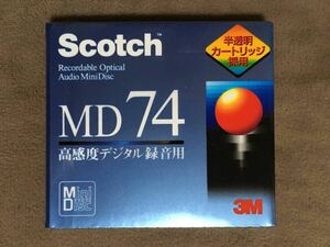 【 送料無料！!・希少な未開封品です！】★Scotch スコッチ◇MD ミニディスク 74◇高感度デジタル録音用/日本製/住友スリーエム株式会社★