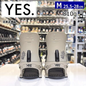 24-25 YES. IPO カラー:GRAY Ｍサイズイェス メンズ スノーボード バインディング 日本正規品