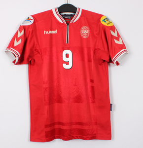 ユーロ00 デンマーク Denmark(H)#9 トマソン TOMASSON 半袖 hummel EURO 2000仕様 M