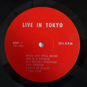 10028203;【BOOT/OG規格】THE BEATLES / LIVE IN TOKYO