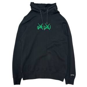 sacai サカイ　21AW x KAWS Print Pullover Hoodie ブラック サイズ:4