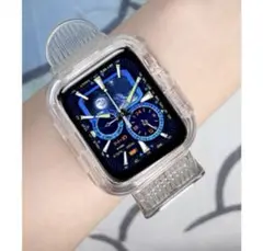 アップルウォッチ バンド　Apple Watchバンド42mm,44mm クリア