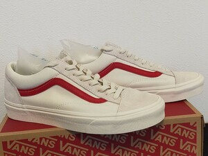 アイボリーに映えるVANSレッド!!【メーカー完売モデル&ゴールデンサイズ!新品ラスト１点】VANS オールドスクール メンズ スニーカー 27.0cm