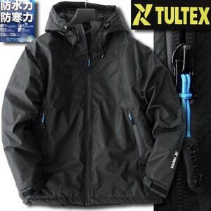 新品 タルテックス 防水 防風 高機能 中綿 ブルゾン LL 黒 【2-4531_10】 TULTEX ジャケット 全天候 高密度 秋冬 耐水圧5,000mmH2O 撥水