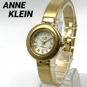 635 稼働品 ANNE KLEIN Ⅱ アンクライン レディース 腕時計 ゴールド 新品電池交換済 クオーツ 人気 希少 ビンテージ アンティーク