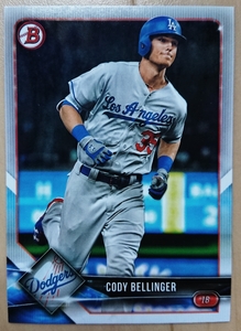 ★CODY BELLINGER BOWMAN 2018 #47 MLB メジャーリーグ コディ ベリンジャー LOS ANGELES DODGERS LA ドジャース 新人王 MVP